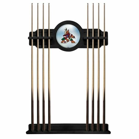 HOLLAND BAR STOOL CO Arizona Coyotes Cue Rack in Black Finish CueBKAriCoy